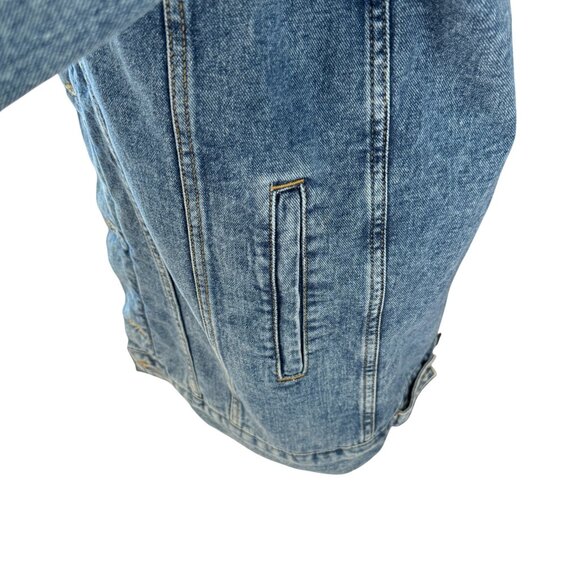 Denim Sherpa-Lined Denim Jacke - Picture 3 of 8